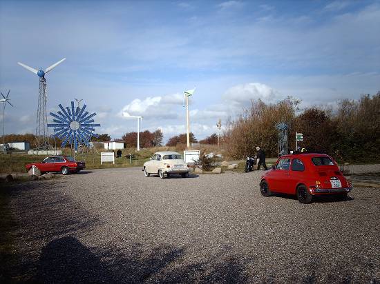 Thy veteran car club visit Nordic Folkecenter