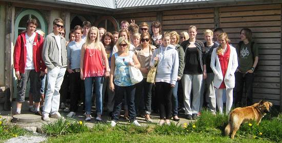 Viborg Cathedral School visit the Folkecenter